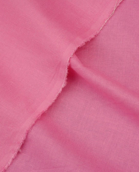 Ткань Лен Рубашечный 0547 цвет розовый картинка 2