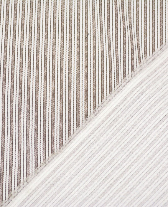 Ткань Лен Рубашечный 0550 цвет разноцветный в полоску картинка 1