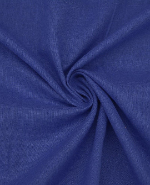 Ткань Лен Рубашечный 0554 цвет синий картинка