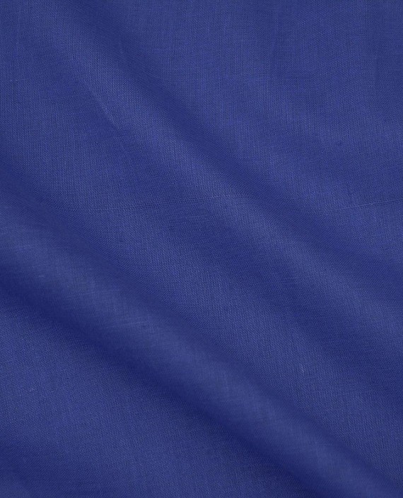 Ткань Лен Рубашечный 0554 цвет синий картинка 2