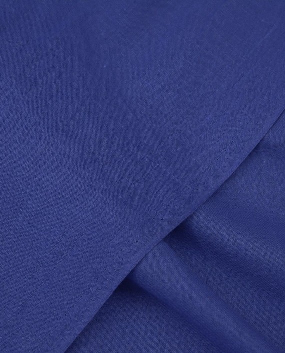Ткань Лен Рубашечный 0554 цвет синий картинка 1
