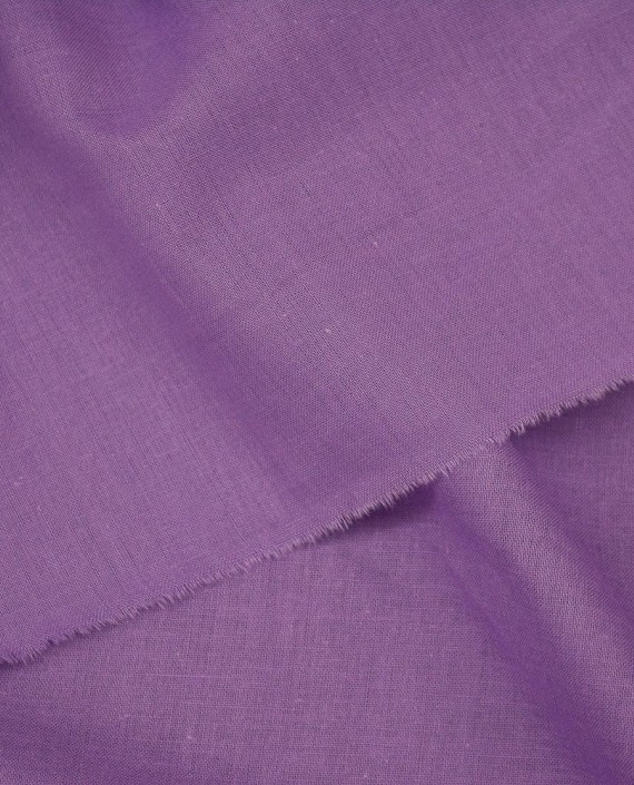Ткань Лен Рубашечный 0560 цвет фиолетовый картинка 1