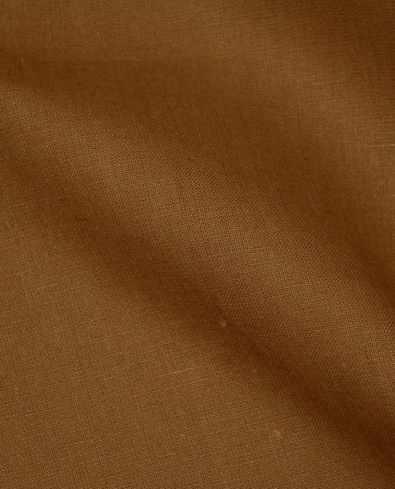 Ткань Лен Костюмный 0562 цвет коричневый картинка 2