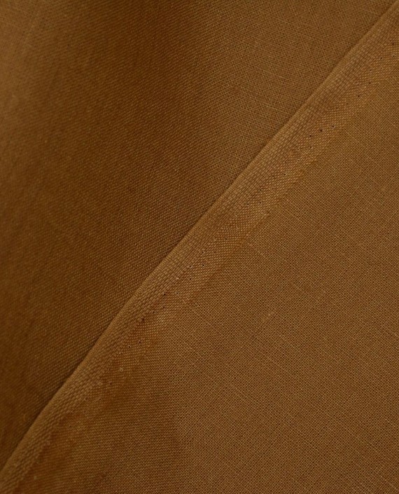 Ткань Лен Костюмный 0562 цвет коричневый картинка 1