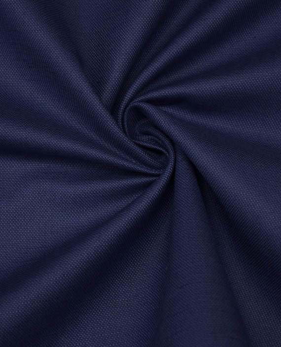 Ткань Лен Костюмный 0568 цвет синий картинка