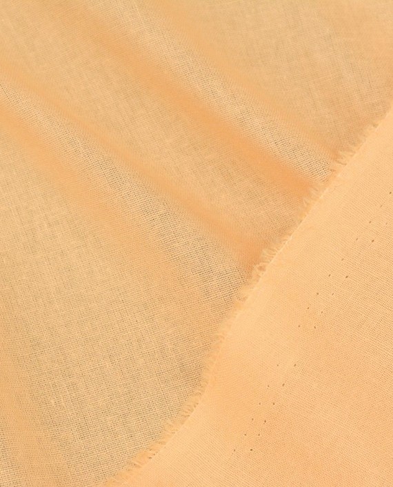 Ткань Лен Рубашечный 0575 цвет оранжевый картинка 1