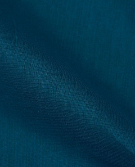 Ткань Лен Рубашечный 0589 цвет бирюзовый картинка 1