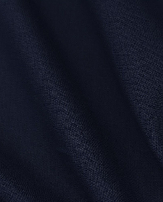 Ткань Лен Рубашечный 0590 цвет синий картинка 2