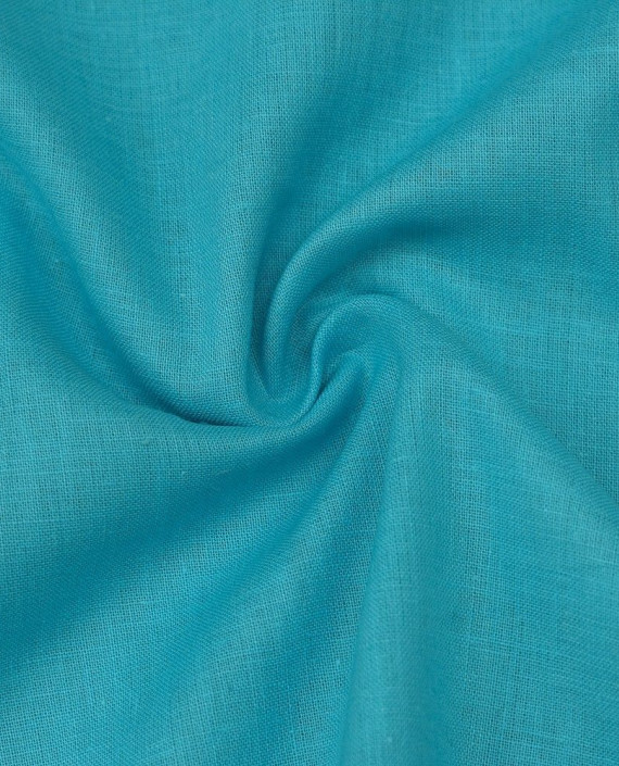 Ткань Лен Рубашечный 0593 цвет бирюзовый картинка