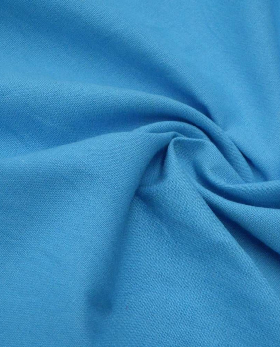 Ткань Лен Костюмный 0596 цвет голубой картинка