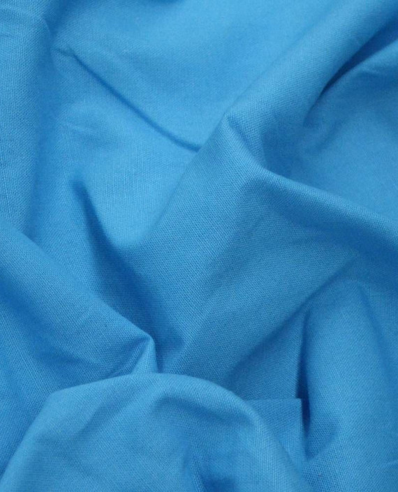 Ткань Лен Костюмный 0596 цвет голубой картинка 2