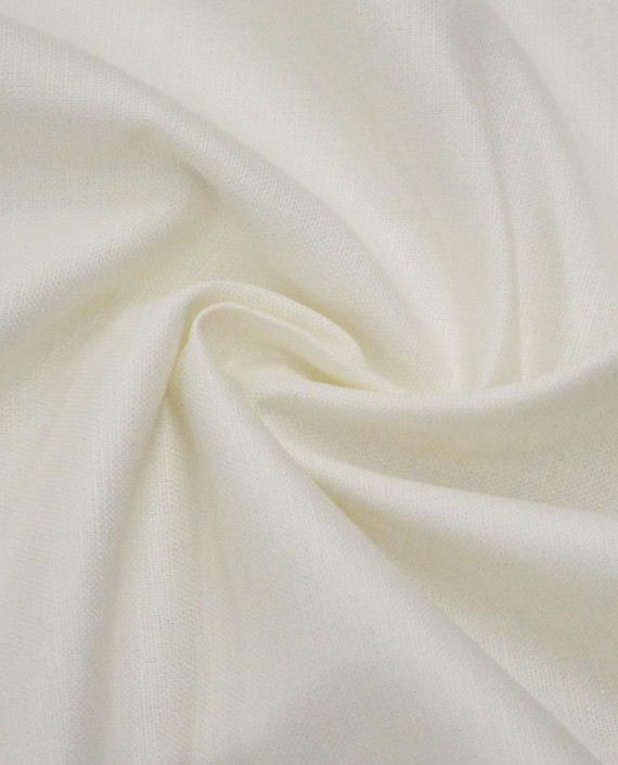 Ткань Лен Костюмный 0608 цвет белый картинка