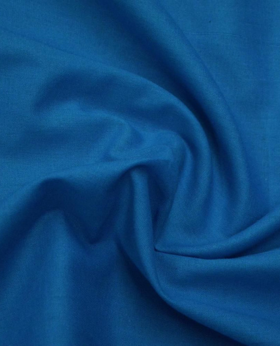 Ткань Лен Рубашечный 0615 цвет голубой картинка 1