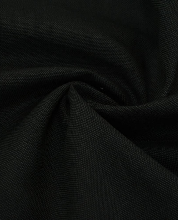 Ткань Лен Костюмный 0681 цвет черный картинка