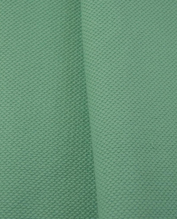 Ткань Лен Костюмный Рогожка 0689 цвет зеленый картинка