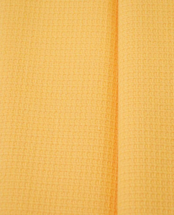 Ткань Лен Костюмный Рогожка 0691 цвет оранжевый картинка