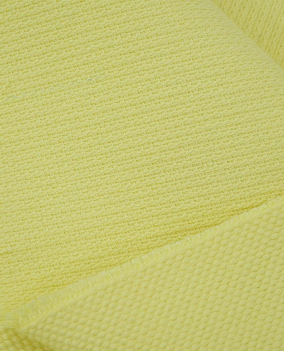 Ткань Лен Костюмный Рогожка 0692 цвет желтый картинка 2