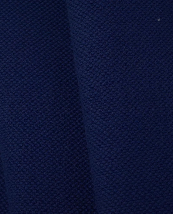 Ткань Лен Костюмный Рогожка 0695 цвет синий картинка