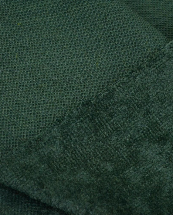 Ткань Лен Костюмный 0698 цвет зеленый картинка 1