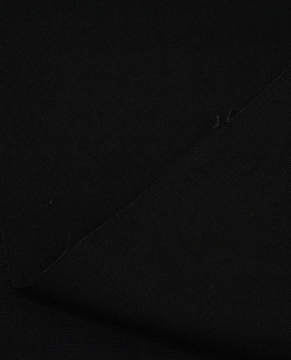 Ткань Лен Костюмный 0700 цвет черный картинка 1