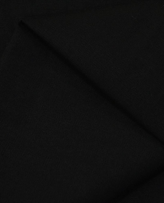 Ткань Лен Костюмный 0700 цвет черный картинка 2