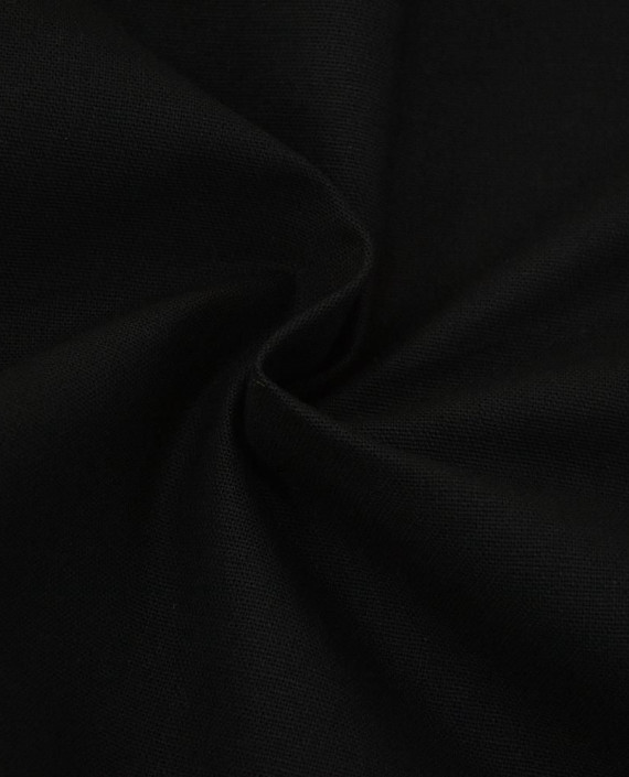 Ткань Лен Костюмный 0701 цвет черный картинка