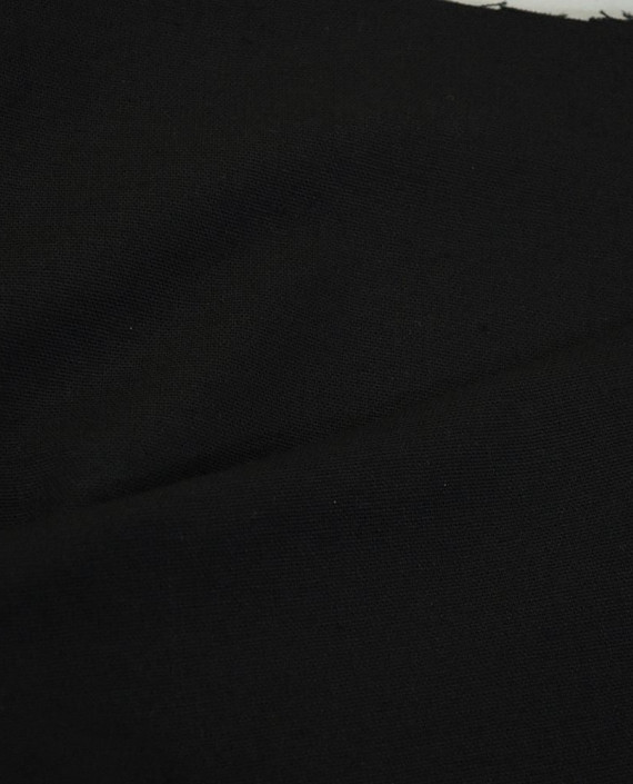 Ткань Лен Костюмный 0701 цвет черный картинка 1