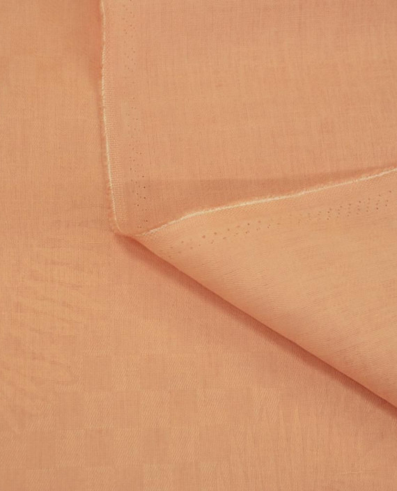 Последний отрез-1.5м Ткань Лен Рубашечный 10717 цвет оранжевый картинка 2