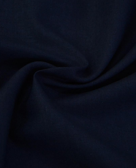 Ткань Лен Рубашечный 0728 цвет синий картинка