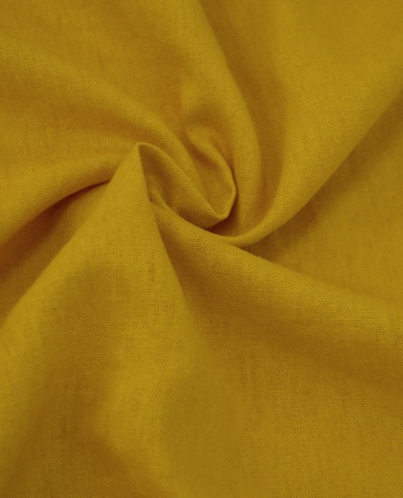 Ткань Лен Рубашечный 0740 цвет желтый картинка
