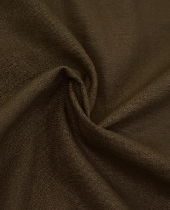 Ткань Лен Костюмный 0744 цвет коричневый картинка