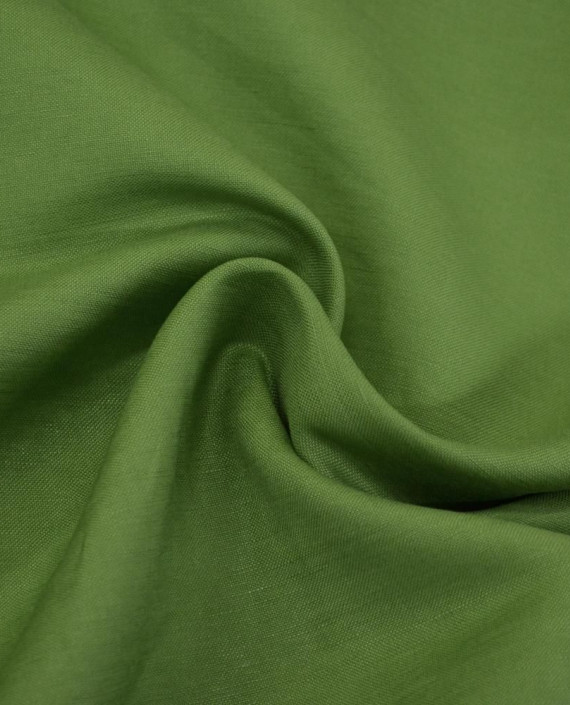 Ткань Лен Костюмный 0760 цвет зеленый картинка