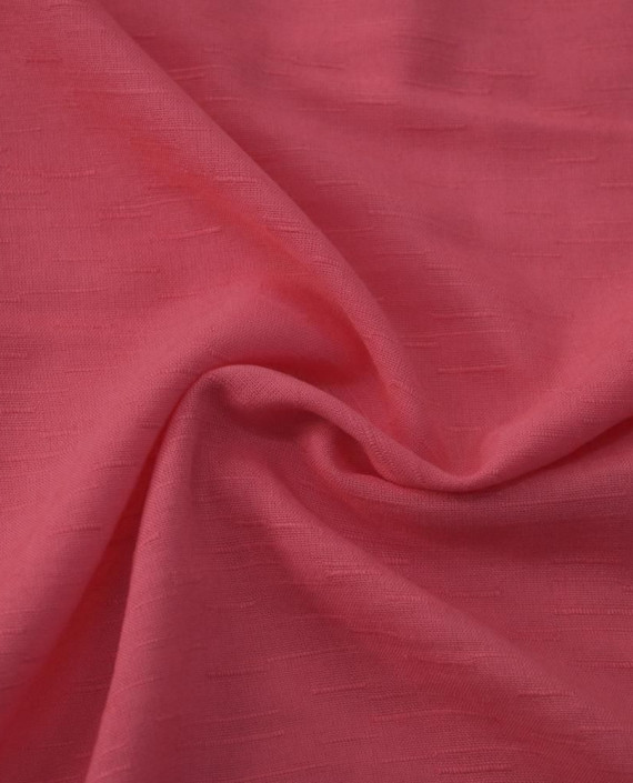 Ткань Лен Рубашечный 0764 цвет розовый полоска картинка