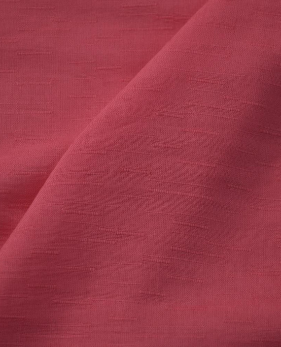 Ткань Лен Рубашечный 0764 цвет розовый полоска картинка 2