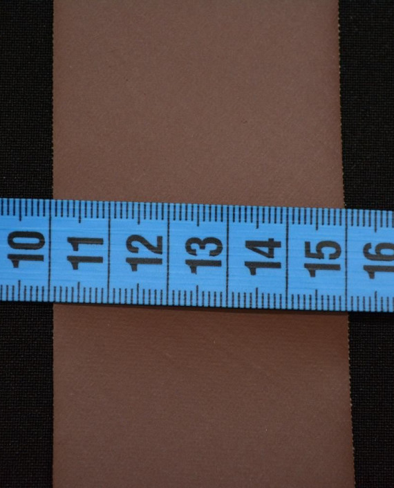 Лента отделочная (косая бейка) кожзам 50 мм 0796 цвет коричневый картинка 1
