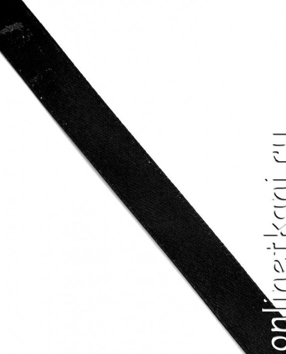 Лента атласная 0152 цвет черный картинка 1