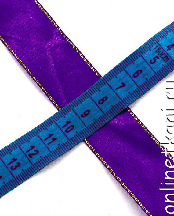 Лента атласная 0121 цвет фиолетовый картинка 2