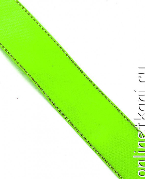 Лента атласная 0129 цвет зеленый картинка 1