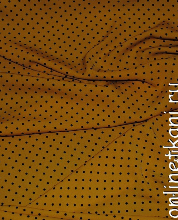 Ткань Лоренсо "Черные горохи на бронзовом" картинка