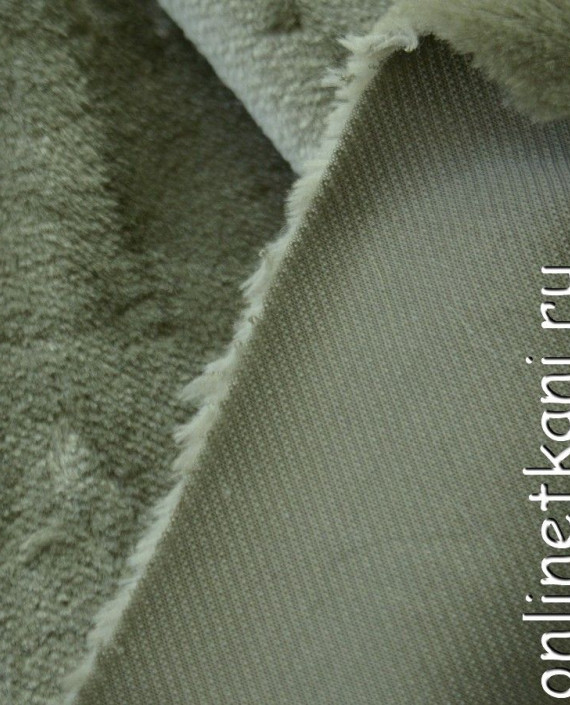 Ткань Искусственный мех "Мальконтента" 0199 цвет зеленый картинка 2