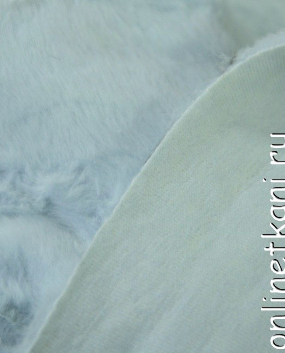 Ткань Искусственный мех "Мальфа" 0200 цвет голубой картинка 2