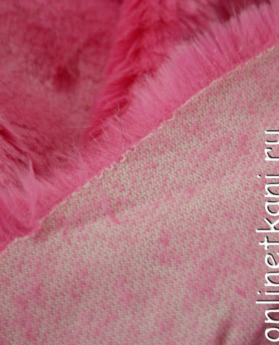 Ткань Искусственный мех "Матера" 0218 цвет розовый картинка 2