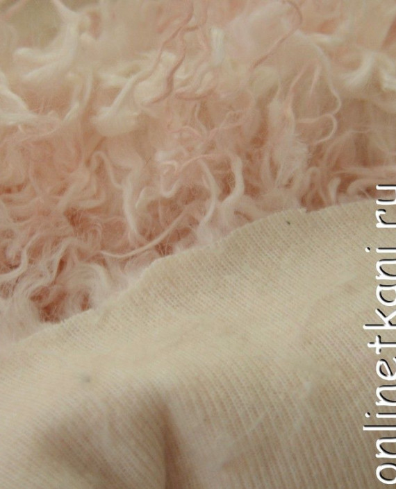 Ткань Искусственный мех 0224 цвет розовый картинка 2