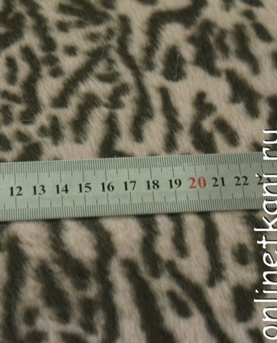 Ткань Искусственный мех 0231 цвет хаки леопардовый картинка 1