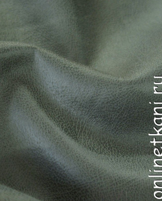 Ткань Искусственный мех дубленочный 0235 цвет зеленый картинка