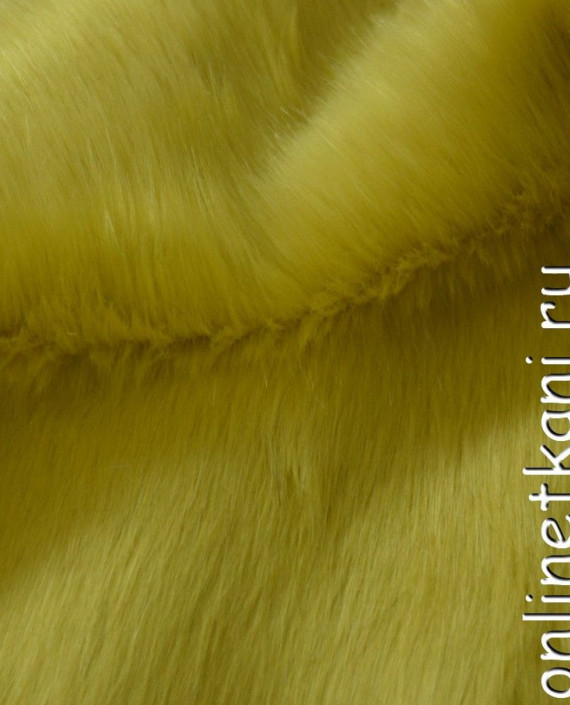 Ткань Искусственный мех дубленочный 0236 цвет желтый картинка 1