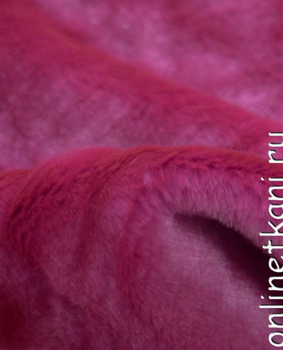Ткань Искусственный мех 0247 цвет розовый картинка 2