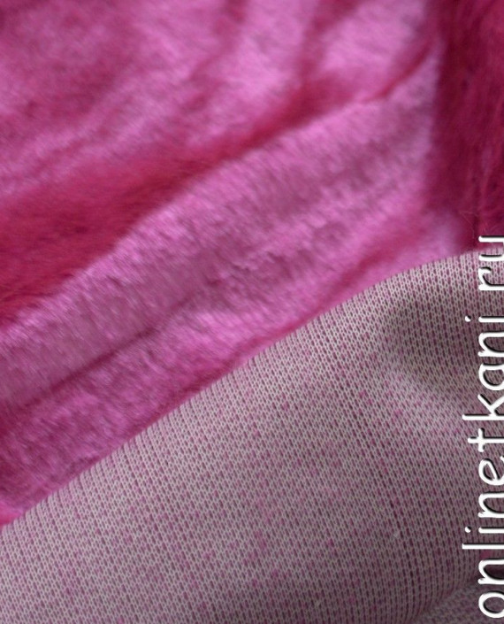 Ткань Искусственный мех 0247 цвет розовый картинка 1