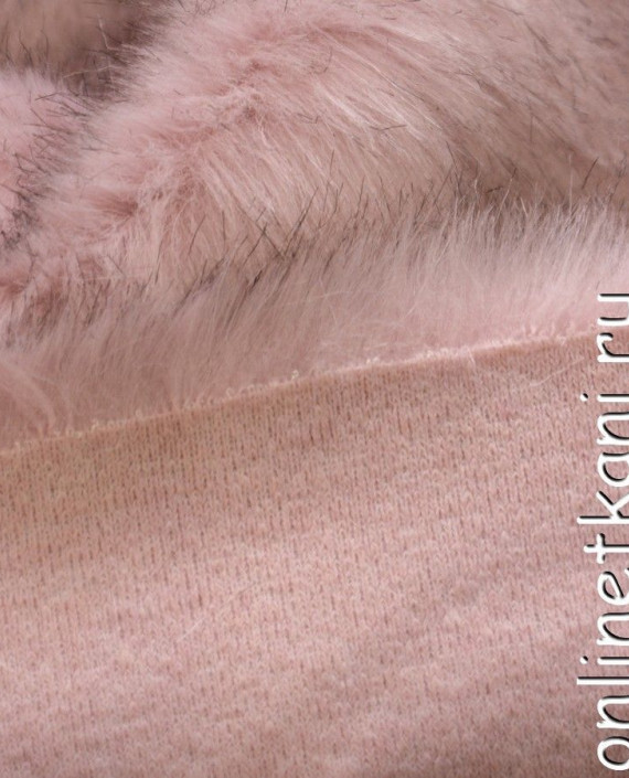 Ткань Искусственный мех 0251 цвет розовый картинка 1