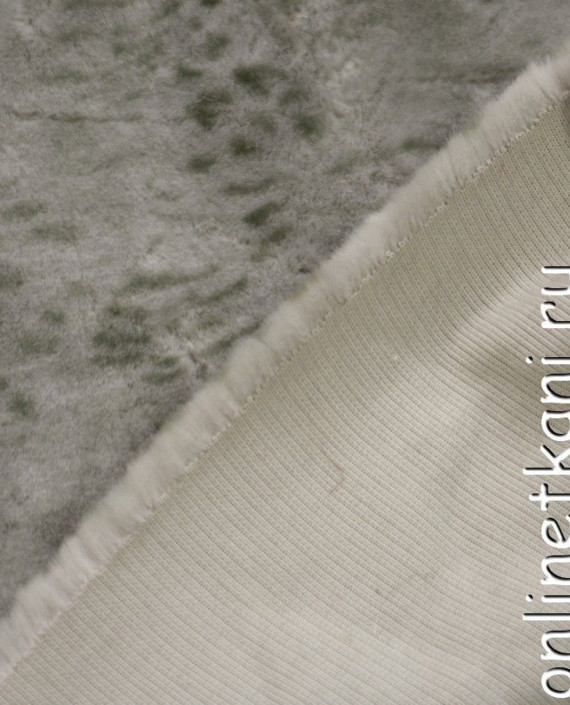 Ткань Искусственный мех 0253 цвет серый леопардовый картинка 1